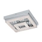 Chrom moderne Deckenleuchte Kunststoff, Arjo, 12W, 3000K LED