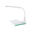 Weiße moderne Klemmleuchte Kunststoff, Brennan, 4W, 4000K LED, mit Schalter