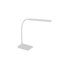 Weiße moderne Schreibtischlampe Kunststoff, Brennan, 5W, 4000K LED, mit Touch-Dimmer