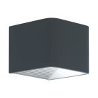 Anthrazit moderne Außenleuchte Aluminium, Kay, 6W, 3000K LED, IP44