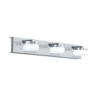 Chrom moderne Wandleuchte Kunststoff, Busra, 7W, 3000K LED, IP44