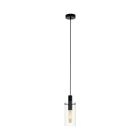 Schwarze moderne Pendelleuchte Glas, Jovanni
