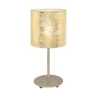 Beige moderne Tischleuchte Metall, Megan, mit Schalter