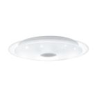 Transparente Deckenlampe Stahl, Dunya, 24W, in Lichtfarbe einstellbare LED