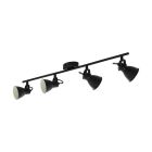 Schwarze vintage Deckenstrahler Stahl, Tinke