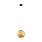 Goldene design Pendelleuchte Glas, Gaston