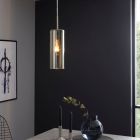 Nickel design Pendelleuchte Glas, Tino