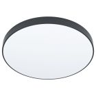 Schwarze Aufbauspot Stahl, Zippora, 24W, in Lichtfarbe einstellbare LED