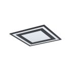 Schwarze moderne Deckenlampe Aluminium, Tirzah, 24W, 4000K LED