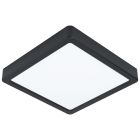 Schwarze Deckenleuchte Stahl, Pascale, 16W, 3000K LED