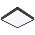 Schwarze Deckenleuchte Stahl, Pascale, 20W, 3000K LED