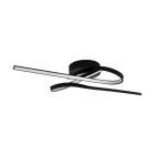 Schwarze design Deckenlampe Aluminium, Tinus, 21W, 3000K LED