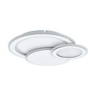 Chrom moderne Deckenlampe Stahl, Everdina, 11W, in Lichtfarbe einstellbare LED