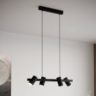 Schwarze moderne Pendelleuchte Stahl, Patrice