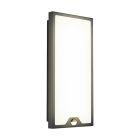 Schwarze moderne Außen Wandleuchte mit Bewegungsmelder Stahl, Lydian, 16W, 3000K LED, IP44