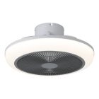 Weiße moderne Deckenventilator Kunststoff, Henny, 5,2W, warm- bis kaltweiß einstellbare LED, mit Fernbedienung