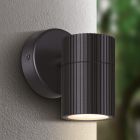 Schwarze moderne Außenleuchte Kunststoff, Touria, IP44