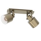 Goldene industrielle Deckenstrahler Aluminium, Kwinten