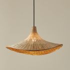 Rattan Pendelleuchte Braun, Jettie