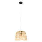Rattan Pendelleuchte Braun, Sicco