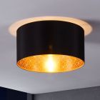 Schwarze moderne Deckenlampe Stoff, Kelsey