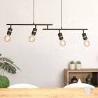 Schwarze Pendelleuchte Aluminium, Jelger