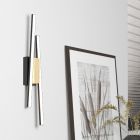 Schwarze moderne Wandleuchte Aluminium, Leintje, 6,3W, 3000K LED