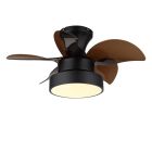 Nickel design Deckenventilator Metall, Mahmut, 22W, White Switch LED, mit Fernbedienung