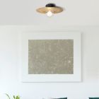 Schwarze antik Deckenleuchte Metall, Rimke