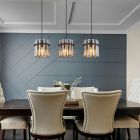 Schwarze Pendelleuchte Rauchglas, Genelva