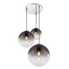 Chrom design Pendelleuchte Glas, Novia