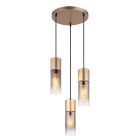 Braune design Pendelleuchte Esszimmer Metall, Xena