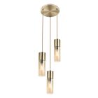 Bernstein design Pendelleuchte Glas, Xena