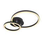 Schwarze moderne Deckenlampe Metall, Palica, 18W, 3000K LED