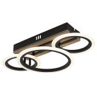 Schwarze design Deckenleuchte Metall, Benedicte, 21W, White Switch LED