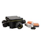 Wasserdichte 5-Wege-Kabelkupplung mit innenliegendem Wago-Stecker, IP68