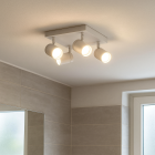 Weiße Deckenstrahler Ciara, Aluminium, modern, IP44