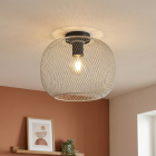 Industrielle Deckenleuchte Grau, Emado