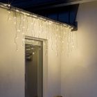 9 Meter Verknüpfbare Eiszapfenbeleuchtung, 70 cm hoch, Warmweiß, IP44, Basic