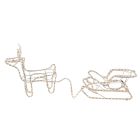 Schlauchbeleuchtung Rentier mit Schlitten