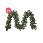 6x 270 cm Girlande, 30 cm dick, 50 LEDs, koppelbar