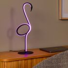 Schwarze Tischleuchte Modern, Flamingo, 5,5W, RGB LED, mit Fernbedienung
