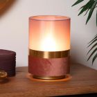 Goldene Tischleuchte Retro, Tusse, mit Schalter