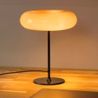 Orangene Tischleuchte Retro, Sentino, mit Schalter