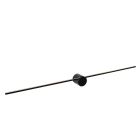 Schwarze Wandleuchte Modern, Mizar, 10W, 2700K LED, IP44