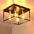 Schwarze Deckenlampe Modern, Ruben