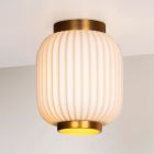 Keramik Deckenlampe Gold, Gosse