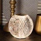 Transparente Tischleuchte Modern, Cintra, 1,5W, 2700K LED, 3-stufig dimmbar