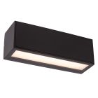 Schwarze Außen Wandleuchte mit Dämmerungsmelder Modern, Sutton, 1,5W, 3000K LED, IP54