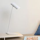 Weiße Schreibtischlampe Modern, Hester, mit Schalter